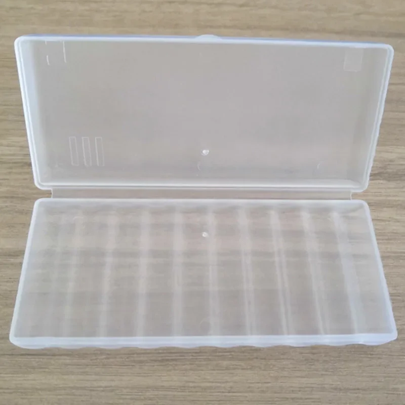 Battery Storage Box Clear Plastic Compact Transparent Battery Storage Box Capacity Compact Plastic Sturdy Structure