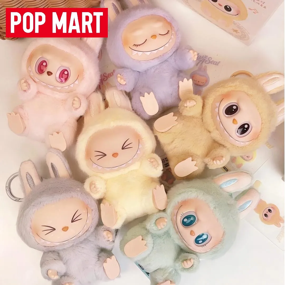 ORIGINAL POP MART THE MONSTERS LABUBU - Seri Have a Seat Boneka Vinyl Plush Blind Box Mainan Figur Anime Lucu Hiasan Meja