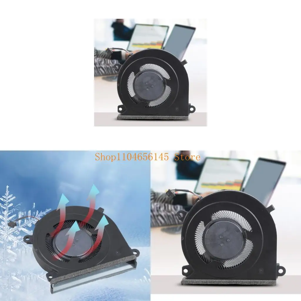 5asd Fan Fan CPU Logam Tenang Untuk TR911 Air Edition Notebook Efisien