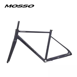 700C MOSSO 735GVL GRAVEL Frame Disc Brake Road Bike Aluminum Alloy Frame with Carbon Fork 12x142mm Thur Axle Frame Bicycle Parts