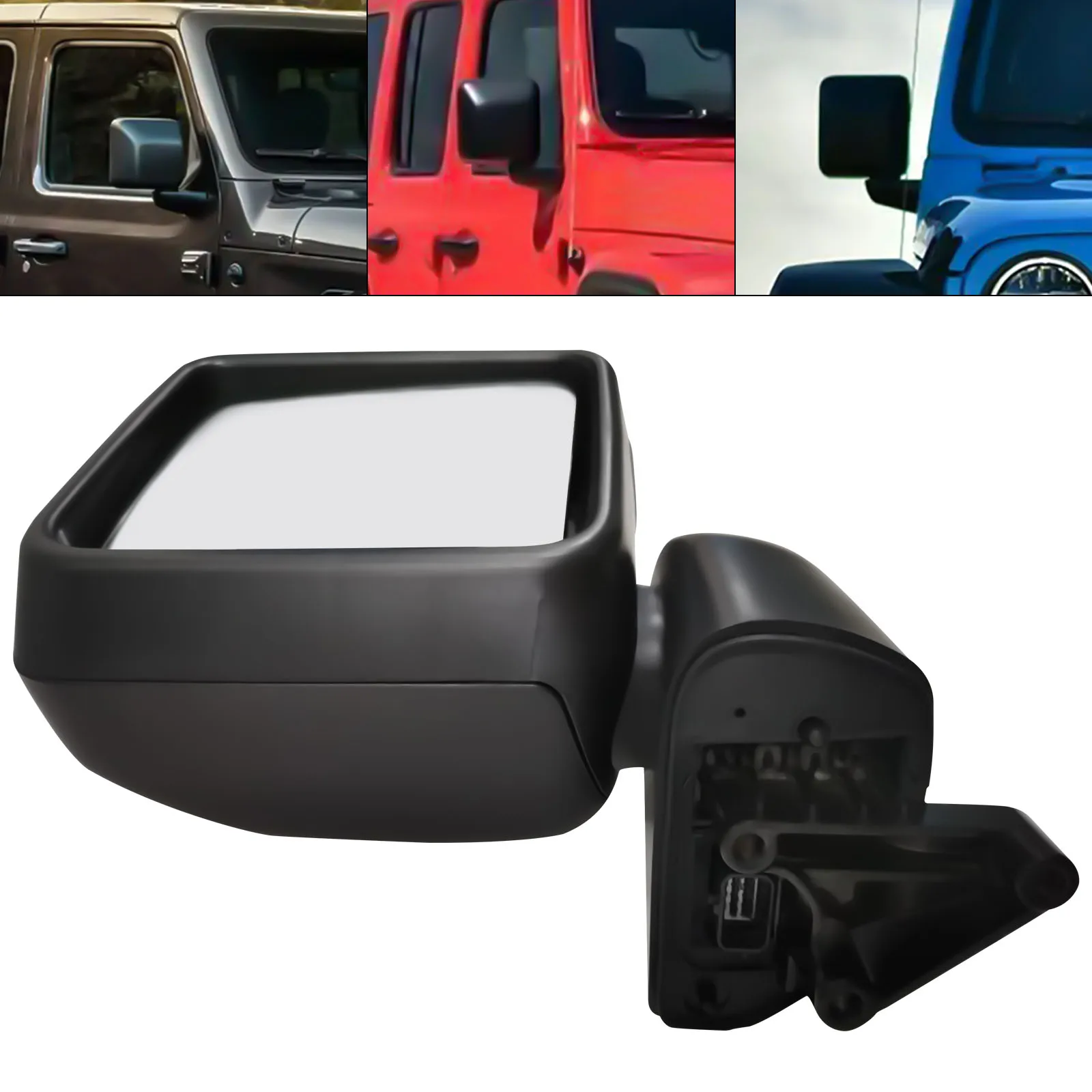 

Left+Right View Power Heated Door Mirror Black fits Jeep Wrangler JL 2018-2021