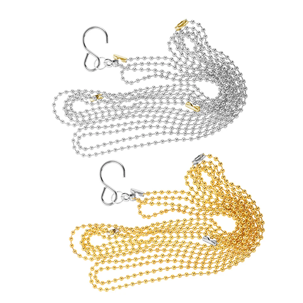 

2Pcs Volleyball Net Measurement Chain Accurate Height Tool Compact Design Golden Silver Copper Durable Referee Equipment