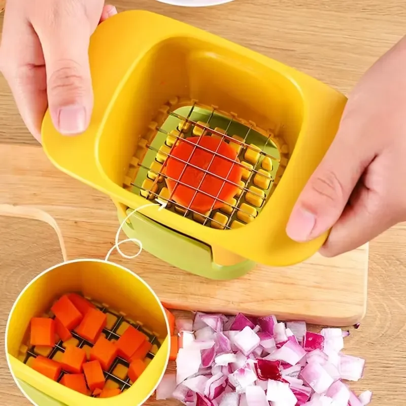 Multifunctional Vegetable Shredder Hand Pressed Onion Slicer Cucumber Potato Chip Cutter Kitchen Gadget