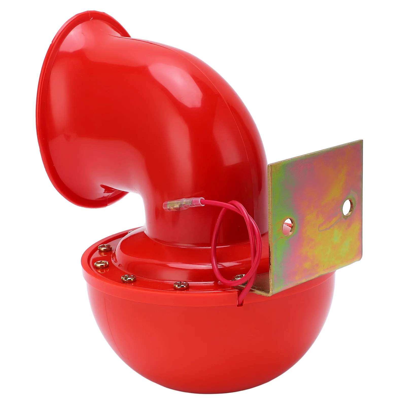 

Car Horn 150db Red Air Horn Electric Bull Horn Cow Sound Metal Horn for Truck Train Boat Motorcycle Car Bull Sound Electric Horn