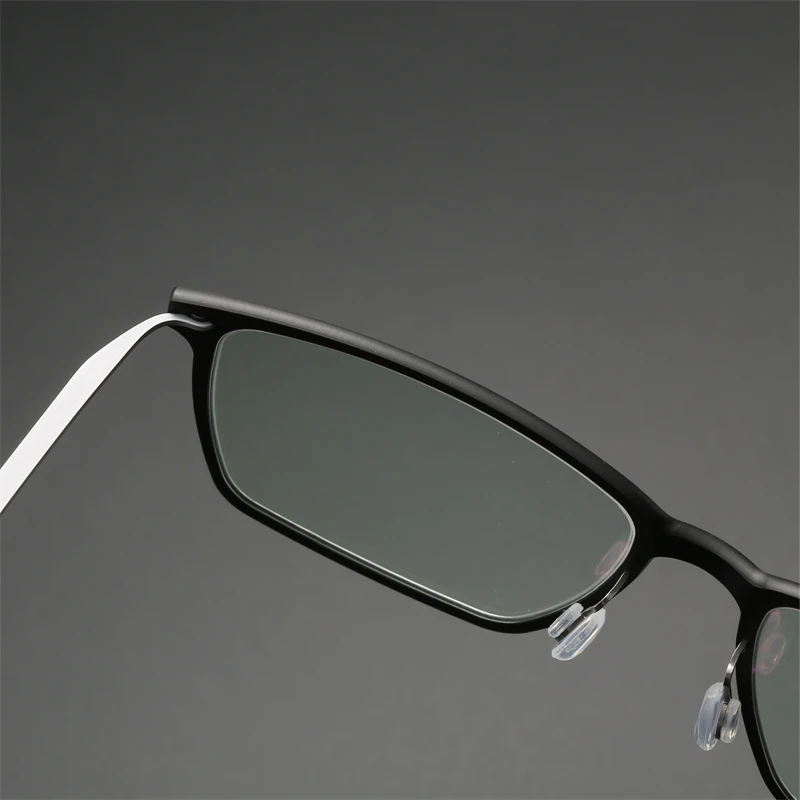 6505 No Screw Rectangle Denmark Eyeglasses Frames Luxury Men Super Light Titanium Optical Prescription Men Glasses Frame