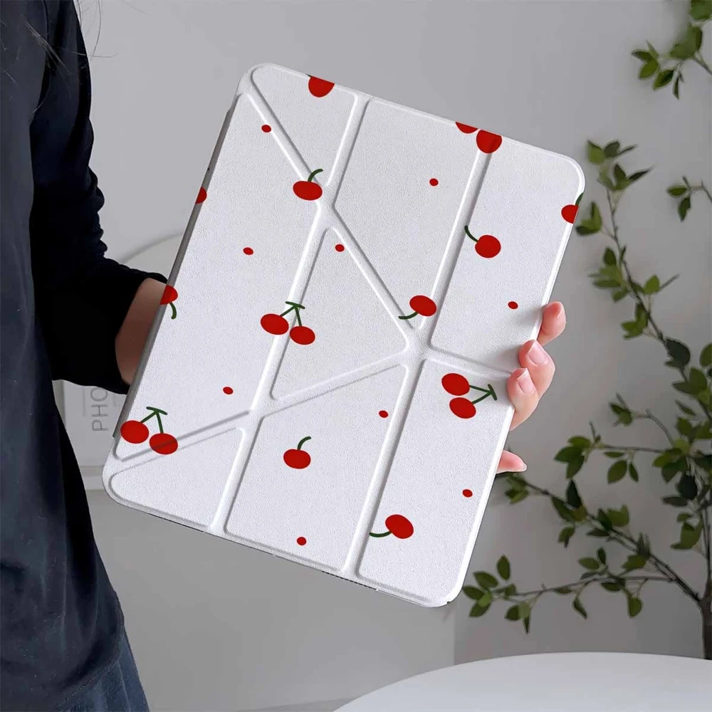 Sweet Fruit Red Cherry For Samsung Galaxy Tab A8 A9 A11 S6 S7 S8 S9 S10 FE Plus Lite Protective With Pen Slot Tablet Case