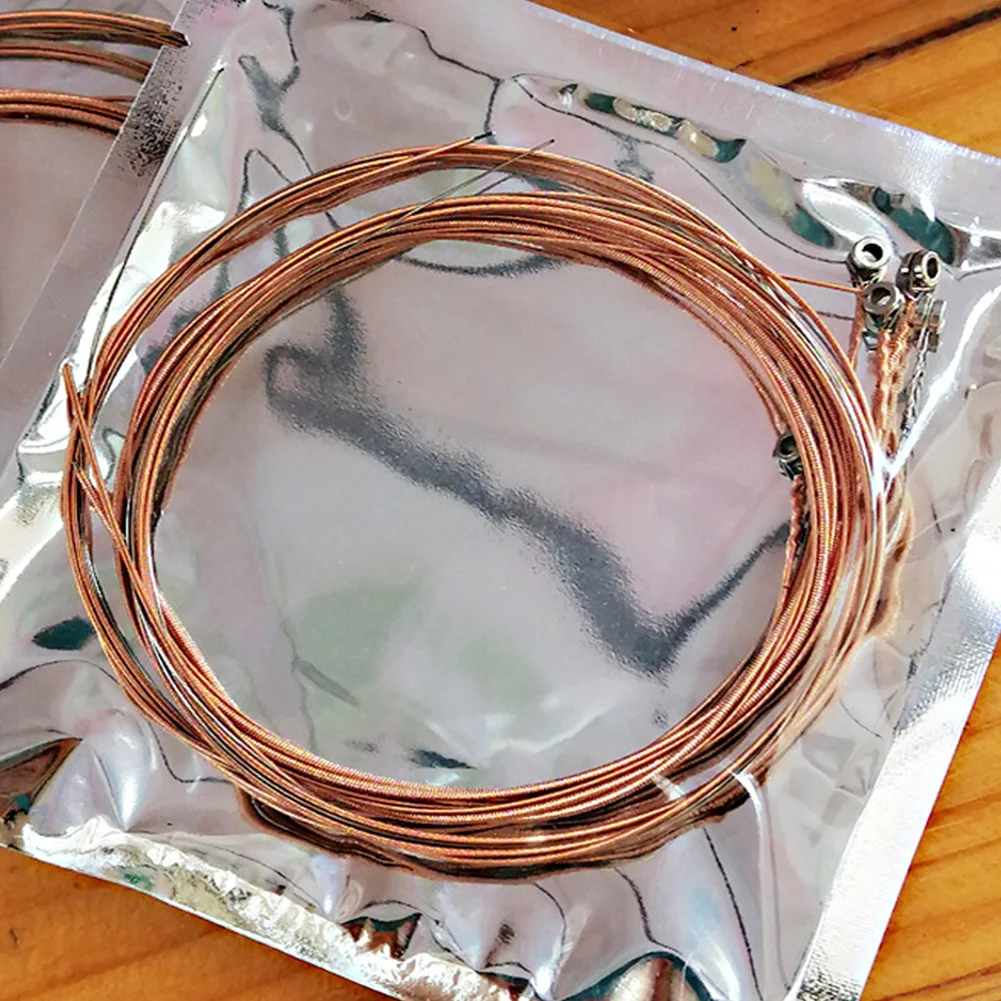 Acoustic Guitar Strings Set Of 6 Copper 011-052in String Hold Tune Sound Guitar Parts Stringed Instrument Accessories