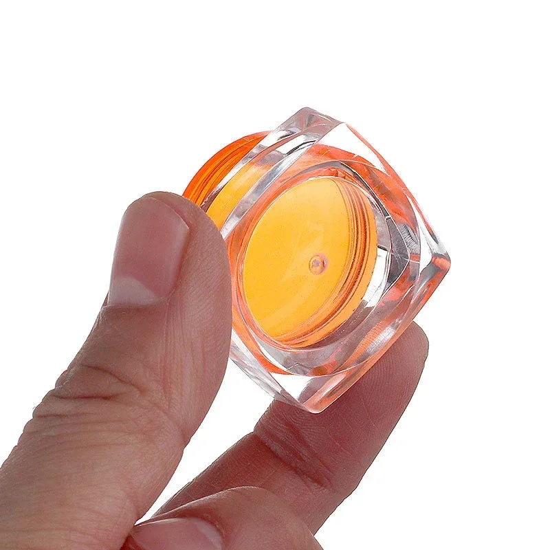 100 قطعة 3 جرام 5 جرام مربع الشكل البلاستيك التجميل الجرار عينة الأواني حاويات السفر الفارغة لظلال العيون الأظافر مسحوق الكريمات والمجوهرات #5