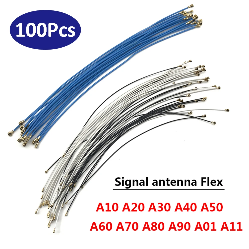 100Pcs，NEW For Samsung A10 A20 A30 A40 A50 A60 A70 A80 A90 A01 A11 Wifi Antenna Connector Wire Signal Flex Cable