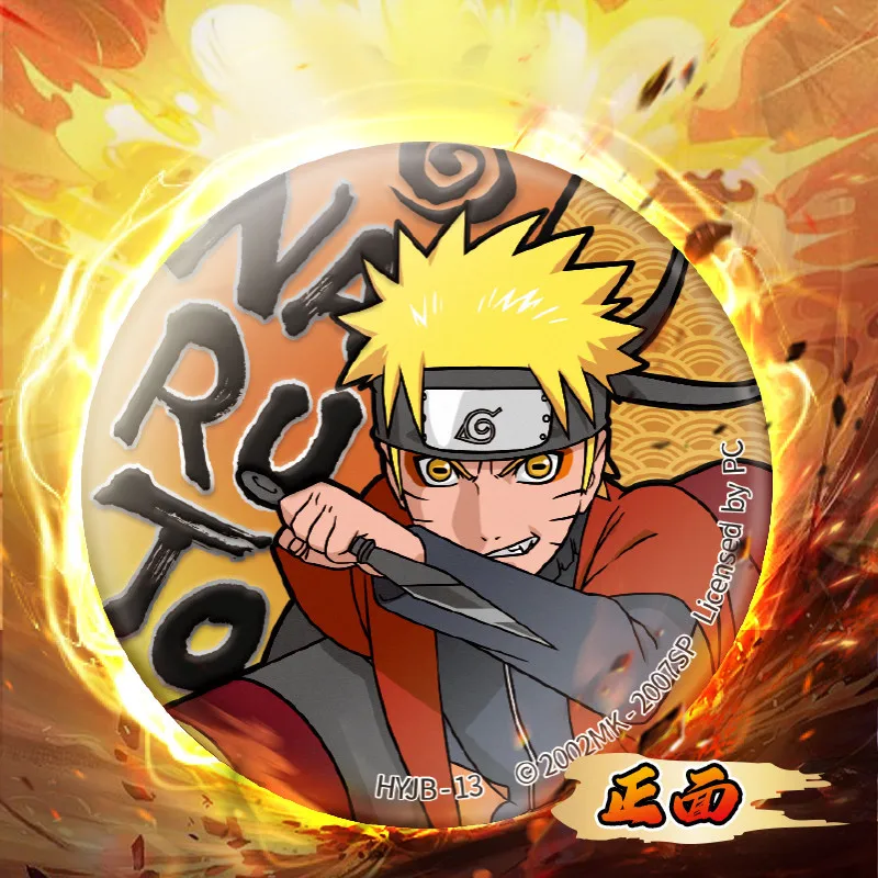 Card Game Naruto Wood Dawn Ninja World Crisis Badge Whirlpool Naruto Peripheral Blind Box Genuine Badge Boy Toy