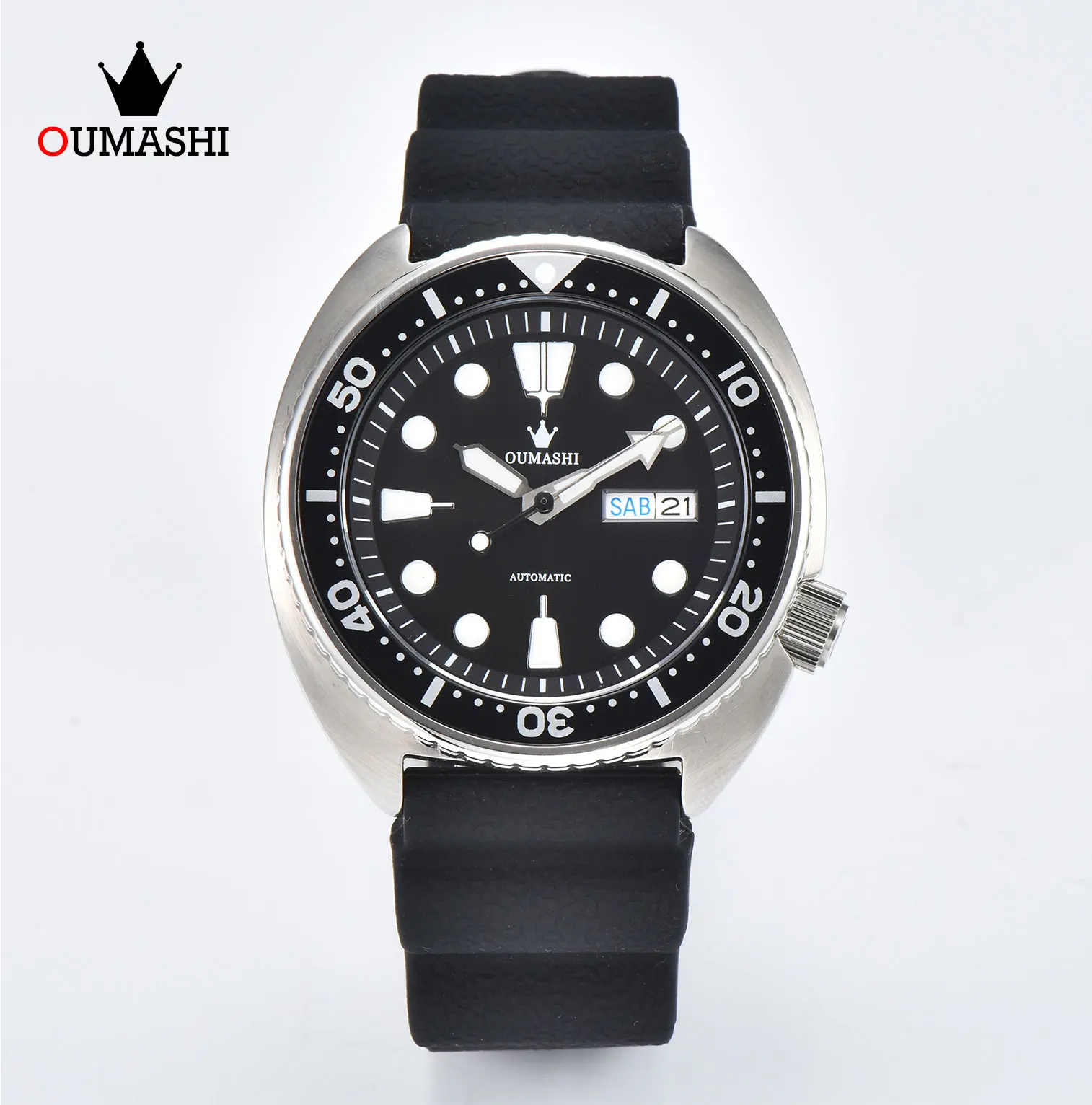 Stainless steel sapphire Glass 100m waterproof men's watch designed for men luxury automatic watch top brand NH watch 36 OUMASHI