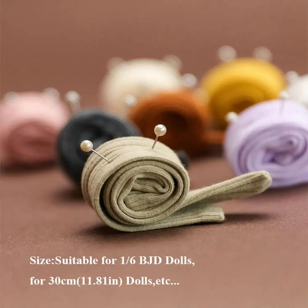 New Cute Cotton Leggings Fashion 10 Color Elastic Knitted Pants DIY Accessories Mini Doll Socks Clothes for 1/6 BJD 30cm Dolls