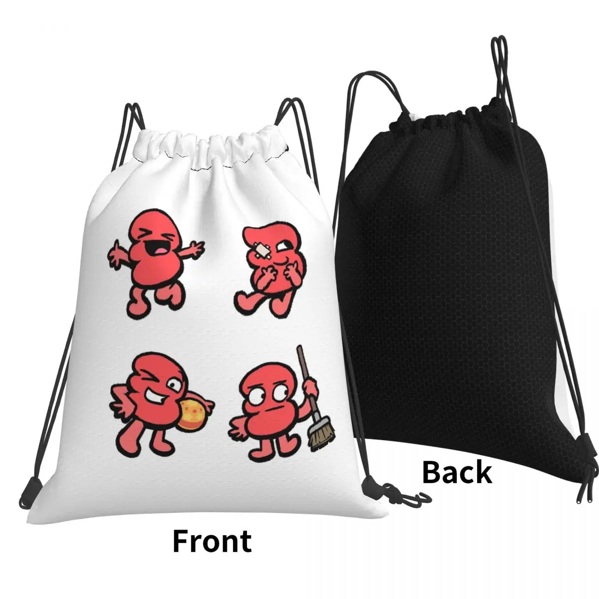 Three TPOT Pack Backpacks Multi-function Drawstring Bundle Pocket Sports Bag Book Bags for Travel Students