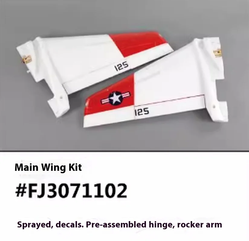 FreFuk90 mm T-45 accessoires, Fuselage, ailes principales, queue plate, queue verticale, couverture antarctique, cockpit, train d'atterrissage, buse de queue