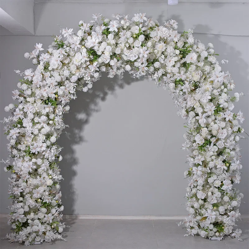 2.4 * 2.4U-shaped arch floral wedding wrought iron arch decoration simulated flower fake flower row flower door