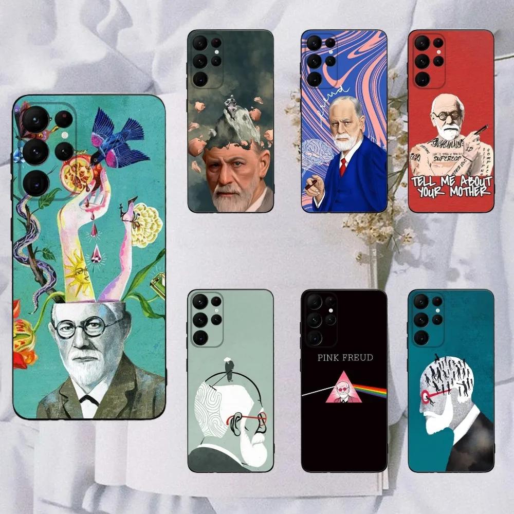 

Freud Phone Case For Samsung Galaxy A20,A21s,A22,A31,A32,A52,A53,A72,73,A80,A91 Soft Black Cover