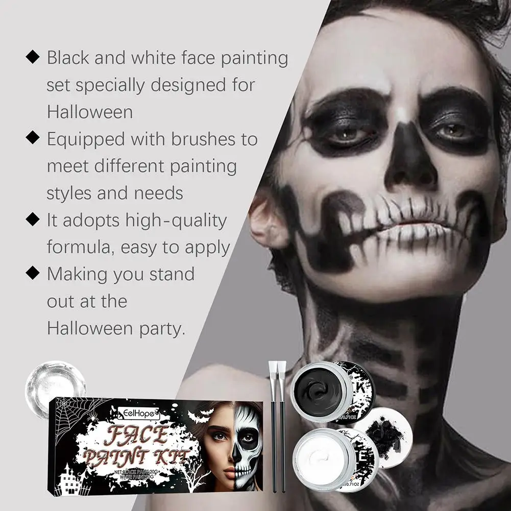 Halloween Make-up Kit Professionele Gezicht Lichaamsverf Spooktaculaire Make-up Spatel Wax Schurft Schilderen Spooky Fake Wond Kit Litteken F1X8