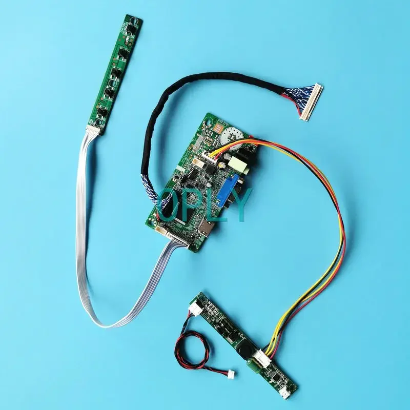 Para lm215wf9 lm215wf3 lm215wf4 lm215wfa kit diy 1920*1080 21.5 "30 pinos lvds 58c placa controladora de unidade de tela led monitor lcd