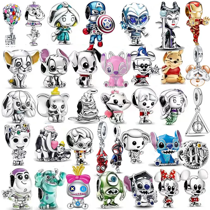 

2026 S925 sterling silver cartoon charm bead pendant, suitable for matching the original DlY bracelet, perfect as a birthday gif