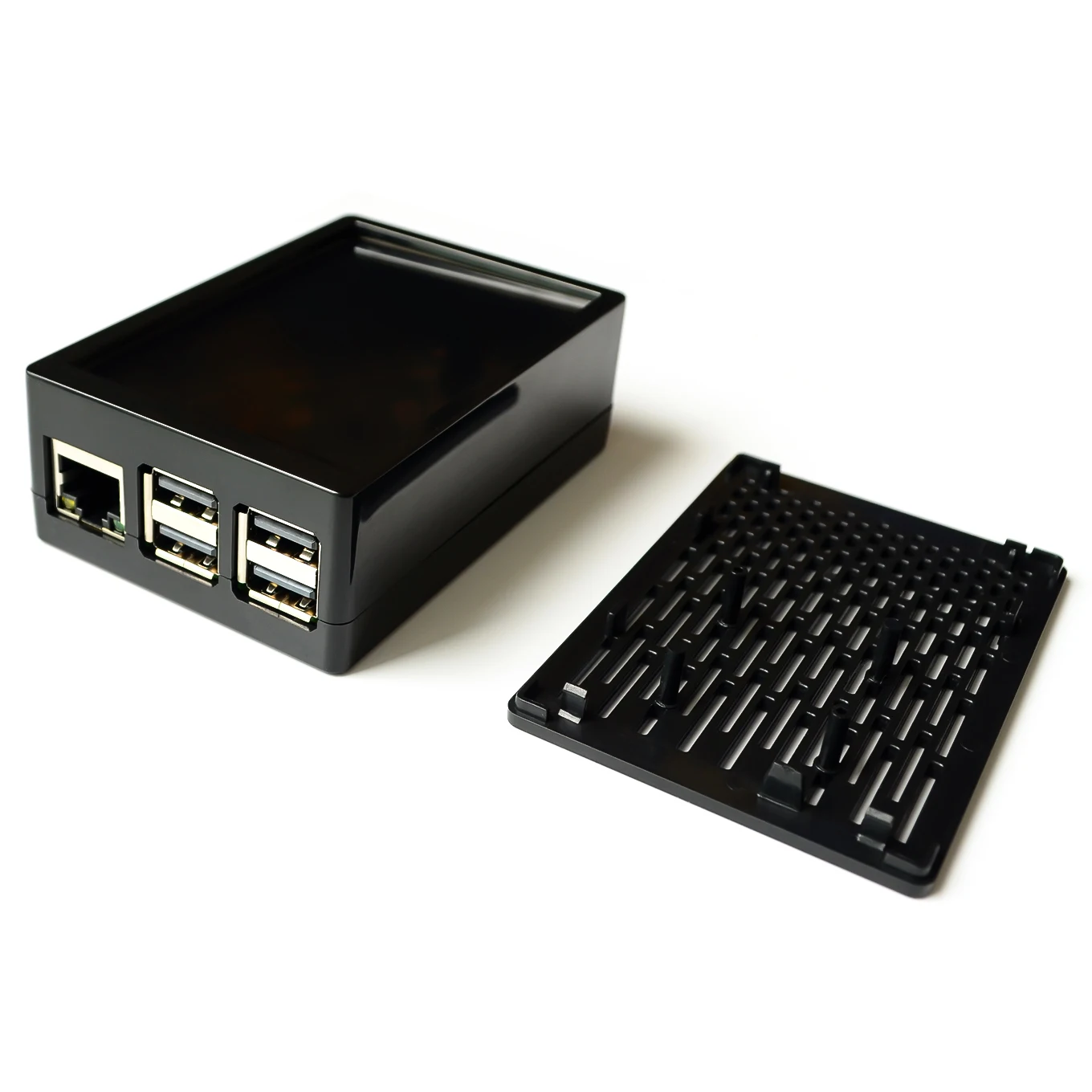 Raspberry PI 3B 3.5inch touch display housing can be installed cooling fan 2 in 1 ABS box