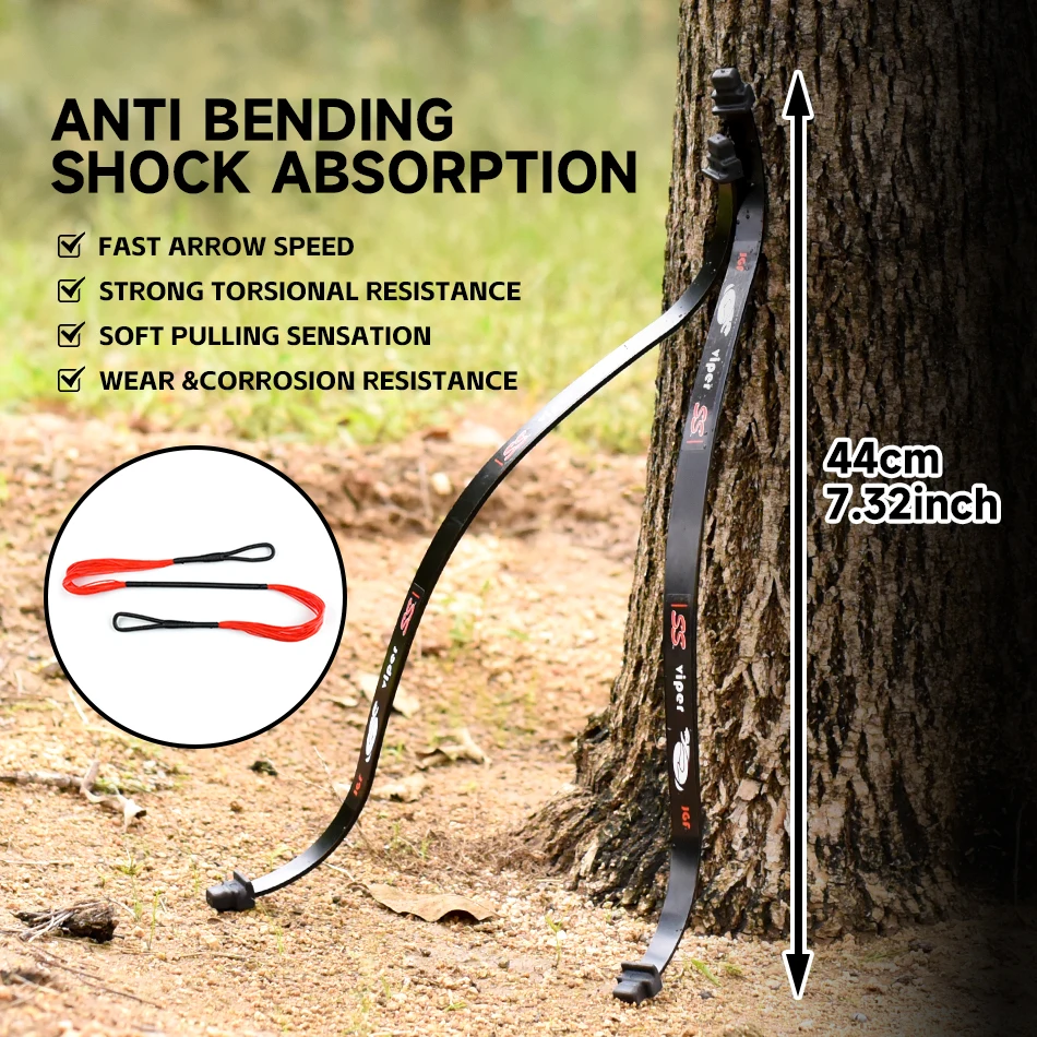 60/70 Lbs Carbon Steel Bow Limb Shooting Fish Bow String 24 Strand 16.73 Inch Outdoor Hunting and Crossbow Shooting Accessories - view 4