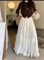 Elegant Pleated Skirt for Women with Elastic Waist Slim Fit A-Line Long Design Spring 2026 Fashion Trend - Image 5