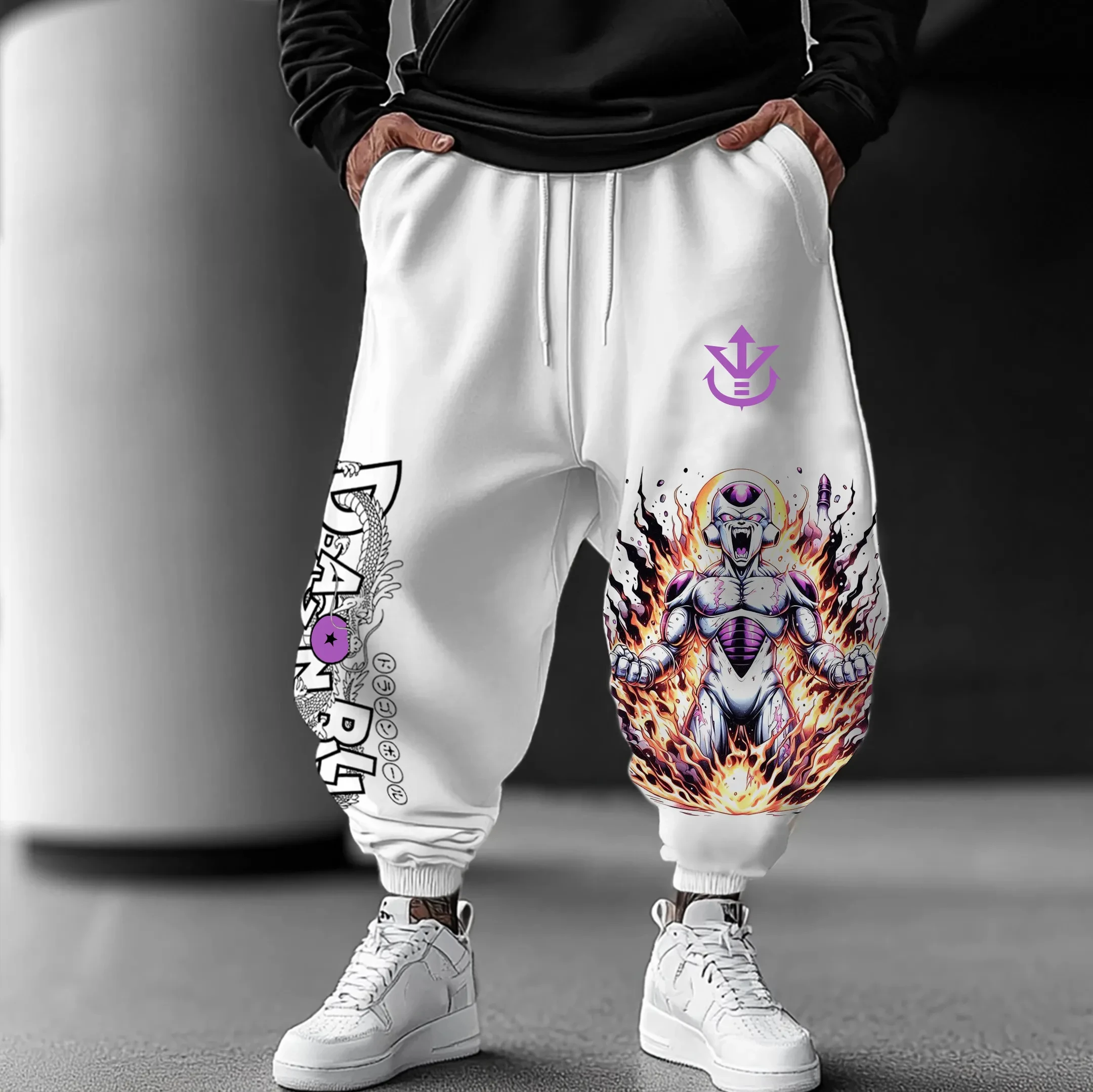 2025 Japanese Dragon Ball Anime Peripheral Pure Cotton Loose Sports Trousers Men's and Women's Hip Hop Leggings