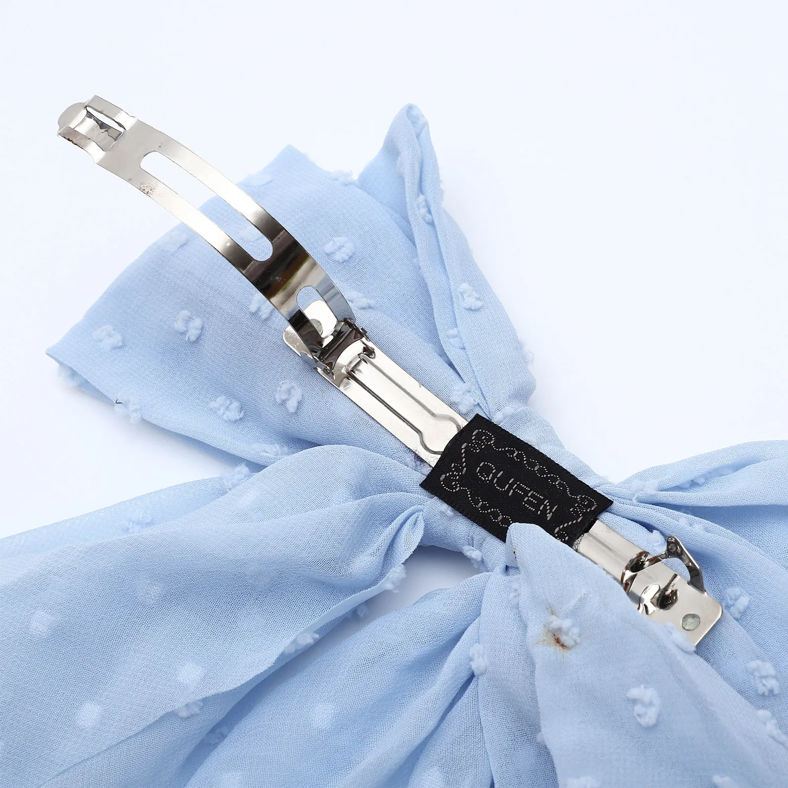 

Набор из 4 заколок-бантов для волос: изящные большие заколки-банты с лентами, пружинные зажимы для женщин, для вечеринок и повседневного использования, аксессуары для волос