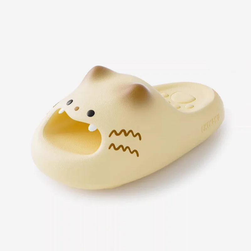 

Женские тапочки 2026: Новинка лета, милые тапочки-кошки с поддержкой свода стопы, на платформе, для пар, нескользящие, для улицы и душа