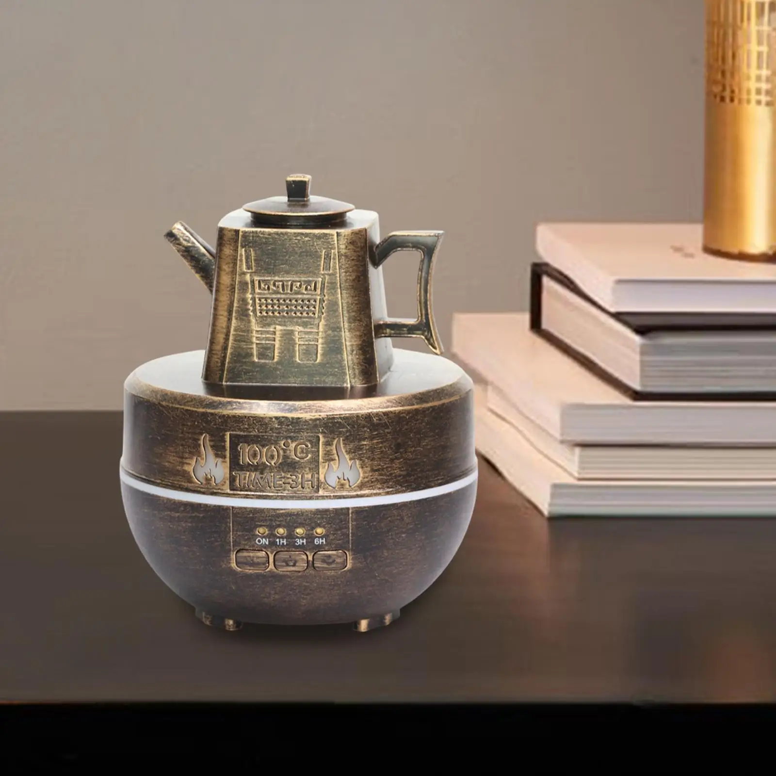 Teapot Essential Oil Diffuser 5W 140ml USB Powered Versatile Aroma Humidifier for Living Room Home Bedroom Hotel Bedside Table