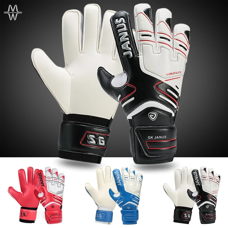 

3MM Latex Goalkeeper Gloves with Finger Protection, Strong Grip Goalie Gloves for Youth & Adult Football Soccer