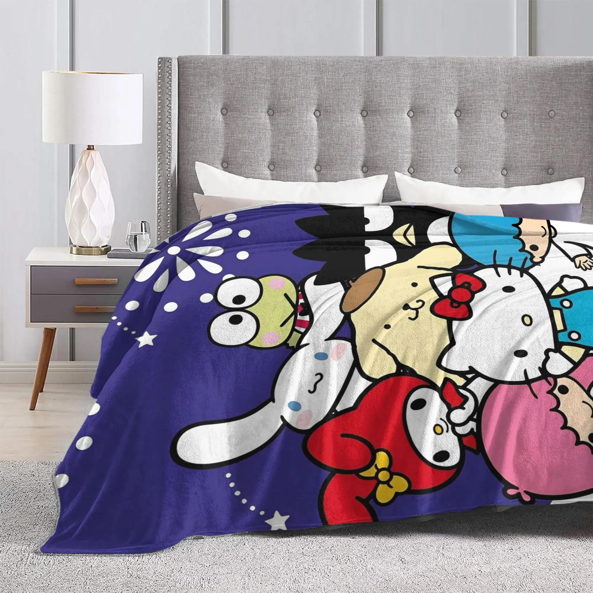 

Hello Kitty And Friends Blanket Quality Soft Throw Blanket Spring Child Home Decor Comfortable Bedspread