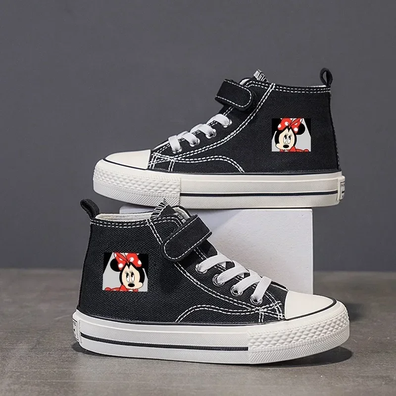 

Canvas High-top Low shoes Mickey Mouse Clubhouse Love Girl Boys Kids disney Shoes Casual Cartoon comfort Children Print Shoes 56