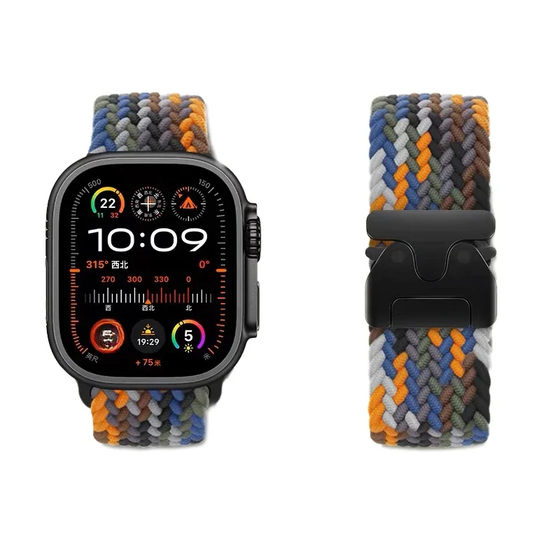Geflochtenes Band für Apple Watch-Armbänder 40 mm 44 mm 46 mm 42 mm 49 mm 45 mm 41 mm 38 mm Armband IWatch Serie 10 SE 9 8 7 6 Ultra 2 Bänder