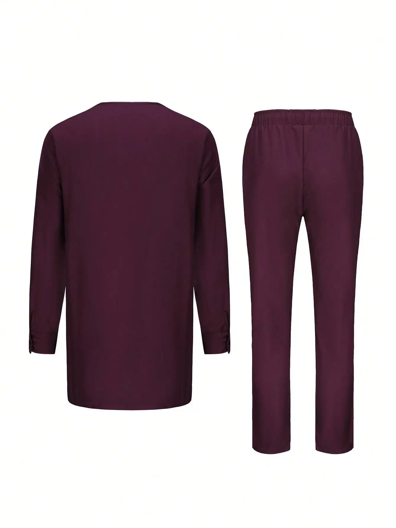 African Clothing For Men Suits Traditional Embroidery Long Sleeve Top Pants Two-piece Set Kaftan Outfits Fashionable