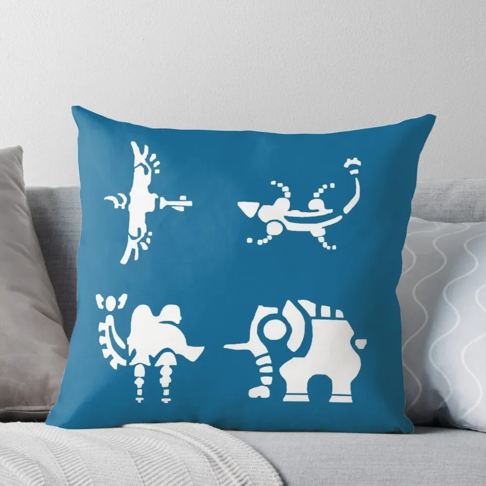 

Divine Beasts Throw Pillow Cushions Cover pillows decor home Decorative pillowcase