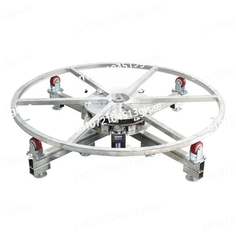 Electric Turntable Product Display Steel Frame, Remote Control Rotating Floor Sports Locomotive Turntable Round