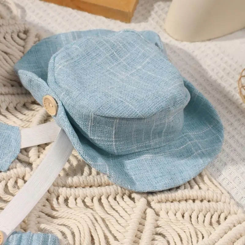 

U13F Newborns Boy Picture Excellent Gentleman Romper & Hat Newborns Photo Props