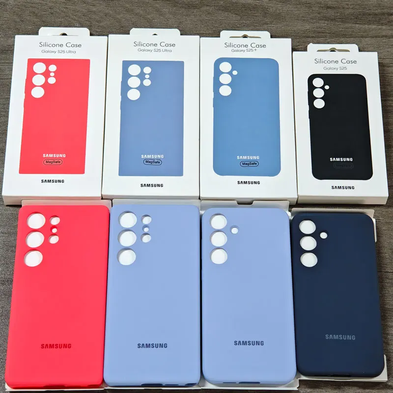 Luxury Magnetic Case For Samsung Galaxy S25 Ultra Plus S25Ultra S25+ Case Liquid Silicone Cover Silky Soft-Touch Protective Case