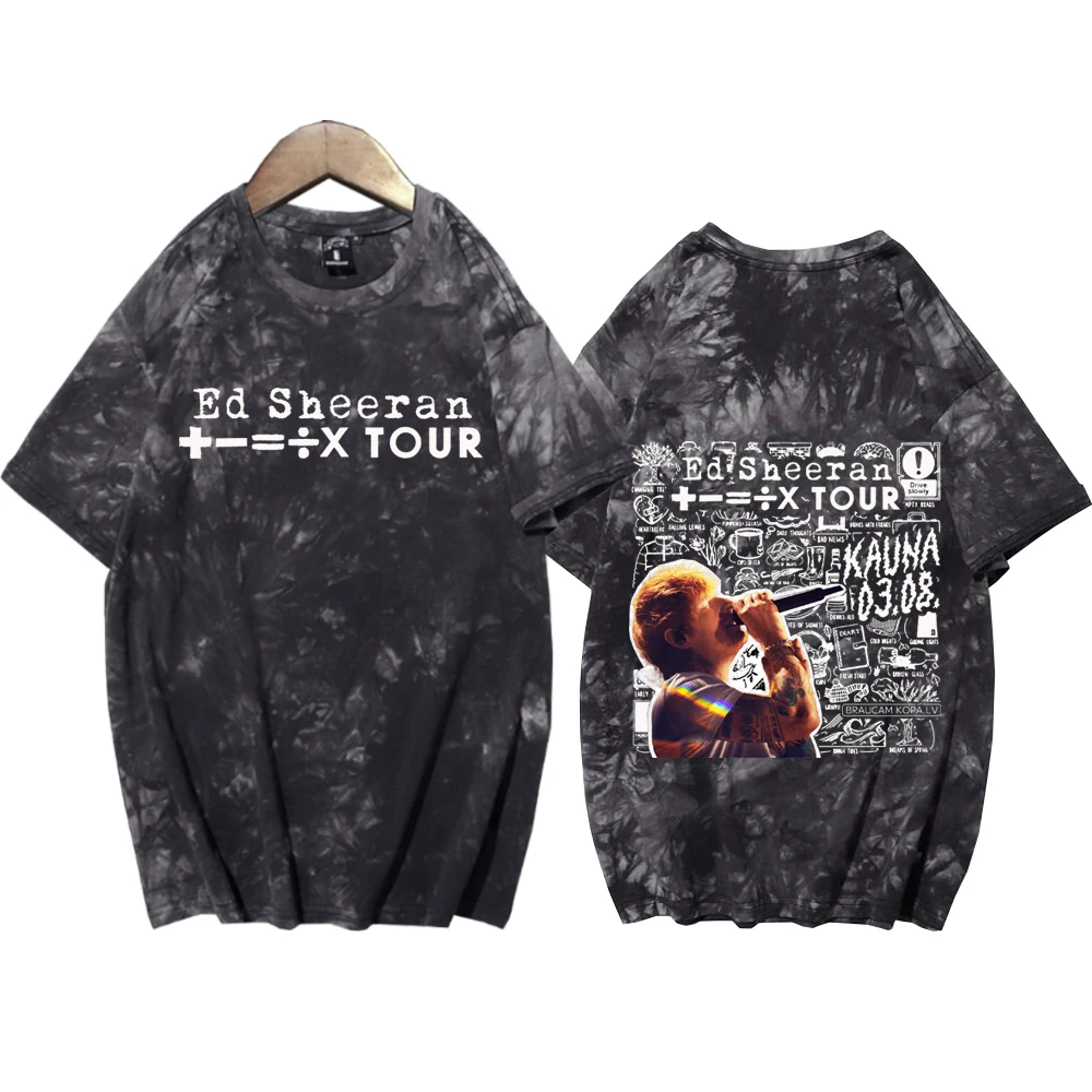 

Ed Sheeran Tour 2024 Tie Dye Shirts Unisex Round Neck Short Sleeve T-shirt