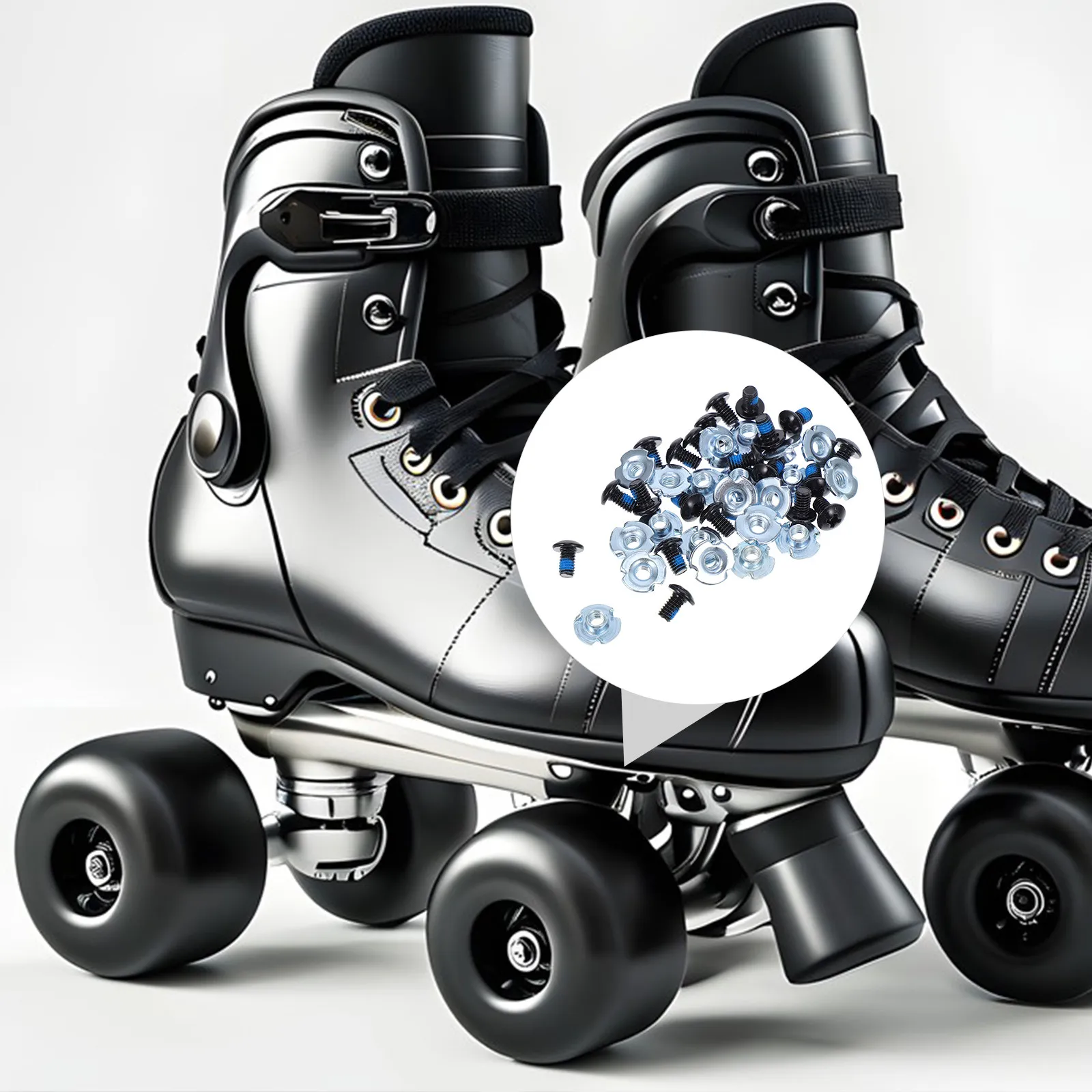 20Sets Inline Skate Buckle Screws Quick Repair Roller Skate Replacement Protective Gear Skating Hardware Skateboard Hardware