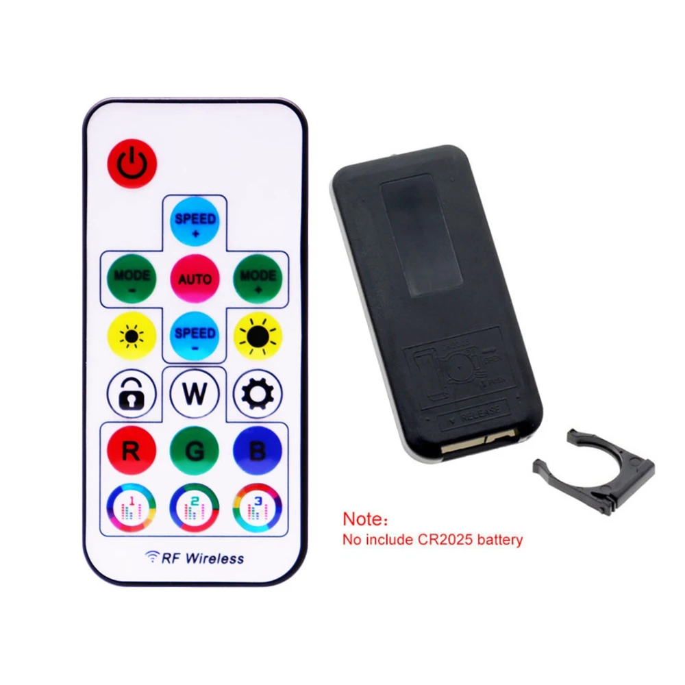 WS2812B WS2811 5050 RGB Led Strip Light Music Controller MINI 17 tasti telecomando RF 370 modalità cambia DC/USB DC5-24V