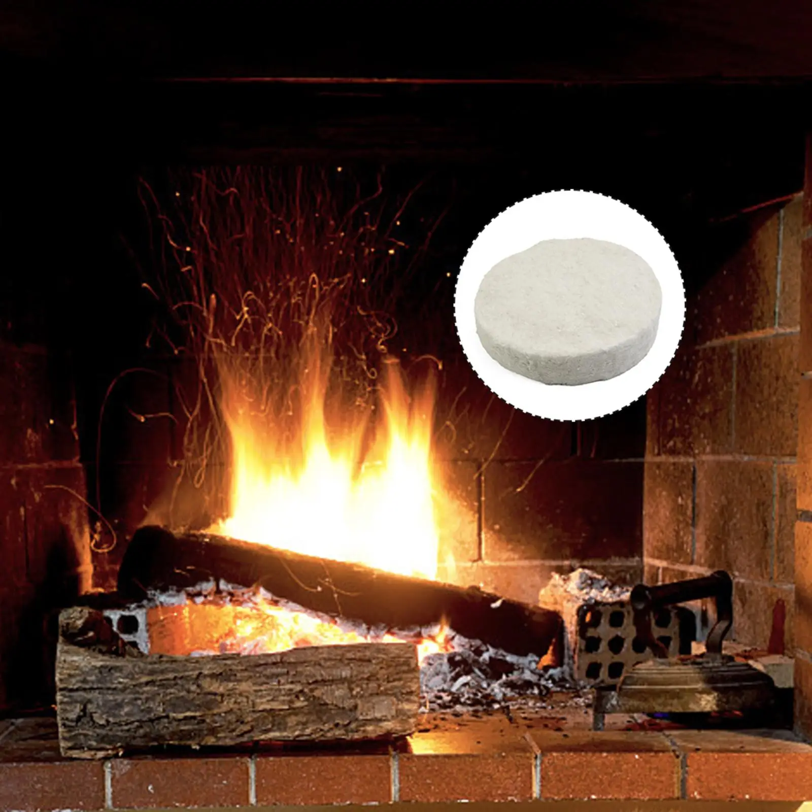1/2/3/5Pc Selimut Serat Keramik Selimut Katun Spons Wol Selimut Firplace Firebox Keselamatan Bio Api Aksesori Perapian Spons Keramik