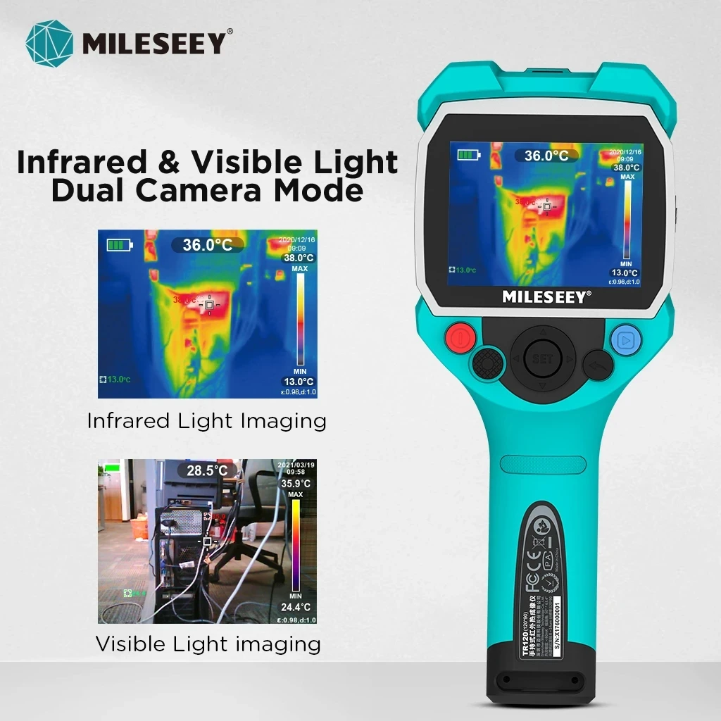 Mileseey TR120 /256 Thermal Imager Pro High Resolution High Senstive Infrared camera for PCB Water pipe leakage Repair and so on