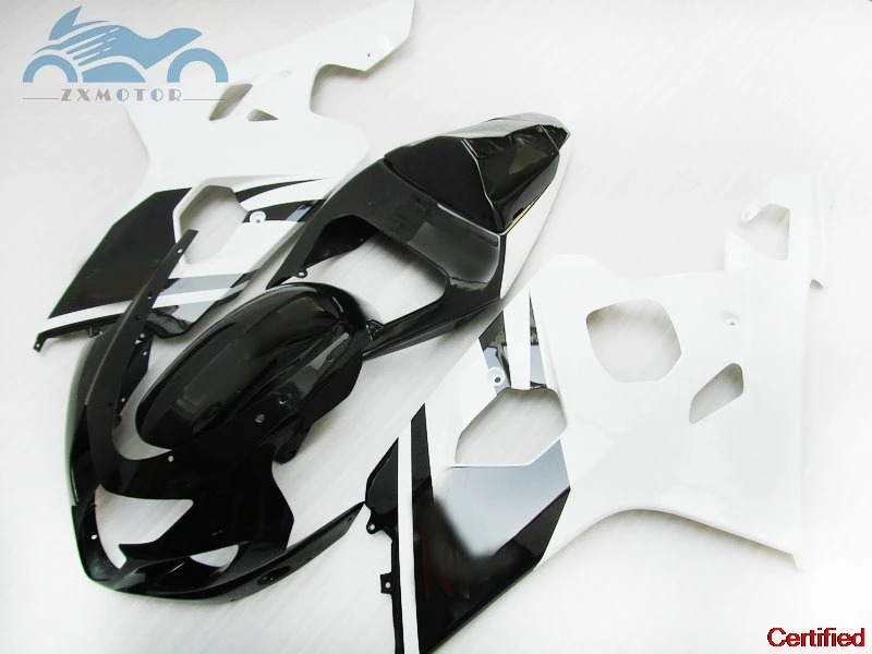 

Free Custom Fairings set for SUZUKI 2004 2005 GSXR 600 R750 motor ABS fairing kit 04 05 GSXR750 GSX R600 K4 white black bodywork