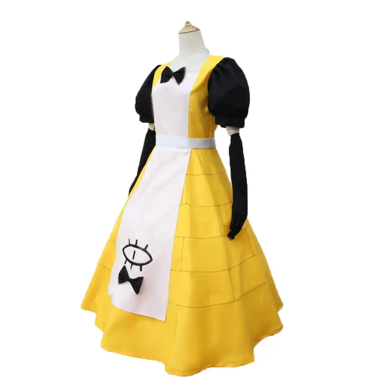 SingXeng Bill Cipher Cosplay Costume Mystery Attack Outfit Halloween Anime Suit with Hat  Women Dress