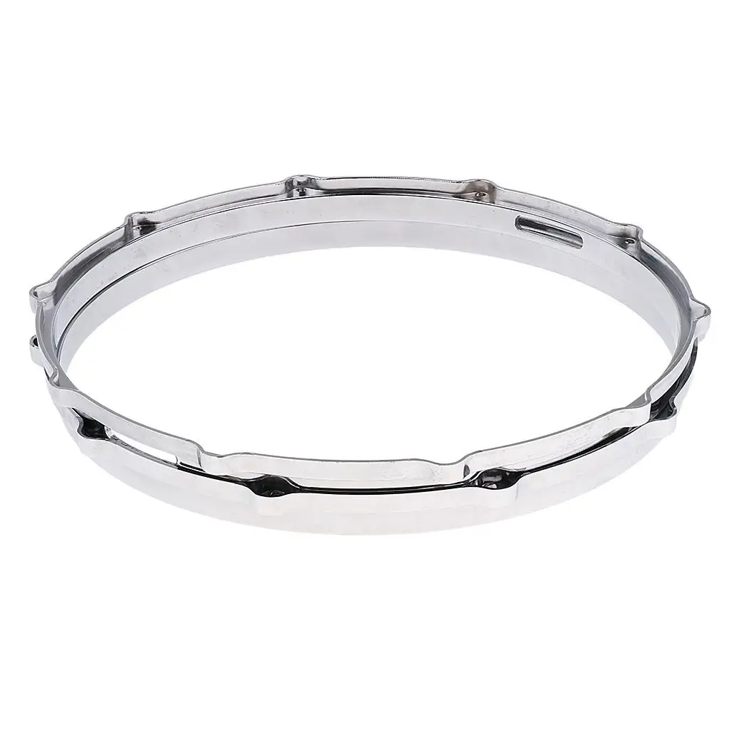 1 Pair 14inch Aluminum Alloy Snare Drum Hoop Ring Percussion Instrument Parts Accessories Musical Instruments Replacement Parts