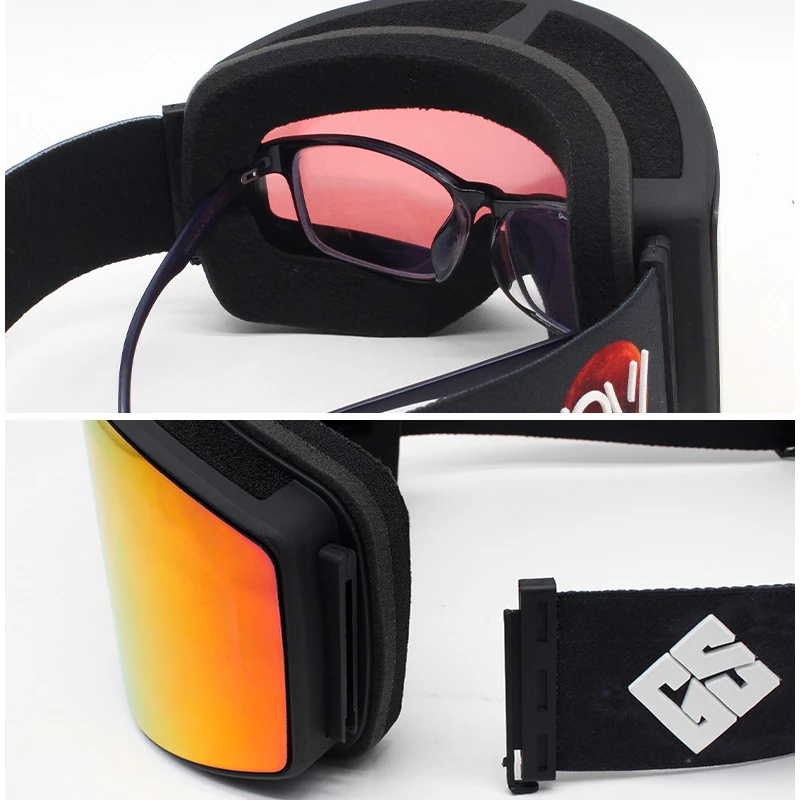 2022 Anti-fog-Männer Ski Brille Berg Winter Frau Snowboard Brille Doppel Objektiv Weibliche Skifahren Brillen Mann Motorrad Maske