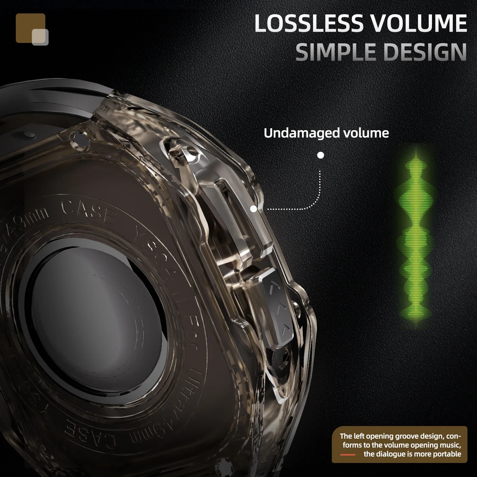 For Apple iWatch Ultra-Ultra 2 49mm Protection Kit IP54 Waterproof Watch Case Silicone Wristband Dust and Drop Resistant Case