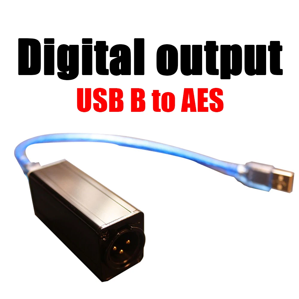 

USB digital interface USB B to AES digital output 16bit 32Bit / 44.1K-48KHz IN stage audio mixer support win10 Mac/Linux Android